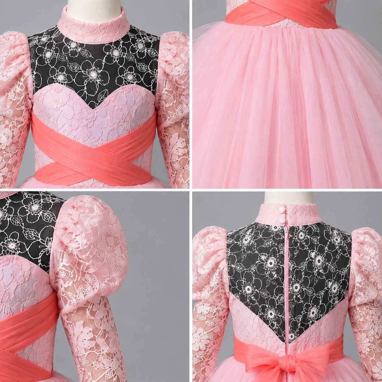 Pink Floral Princess Dress - view 4