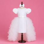 White Dress with Detatchable Ruffle Flare - view 3