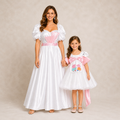 Peppa Pig White Gown Twinning Set