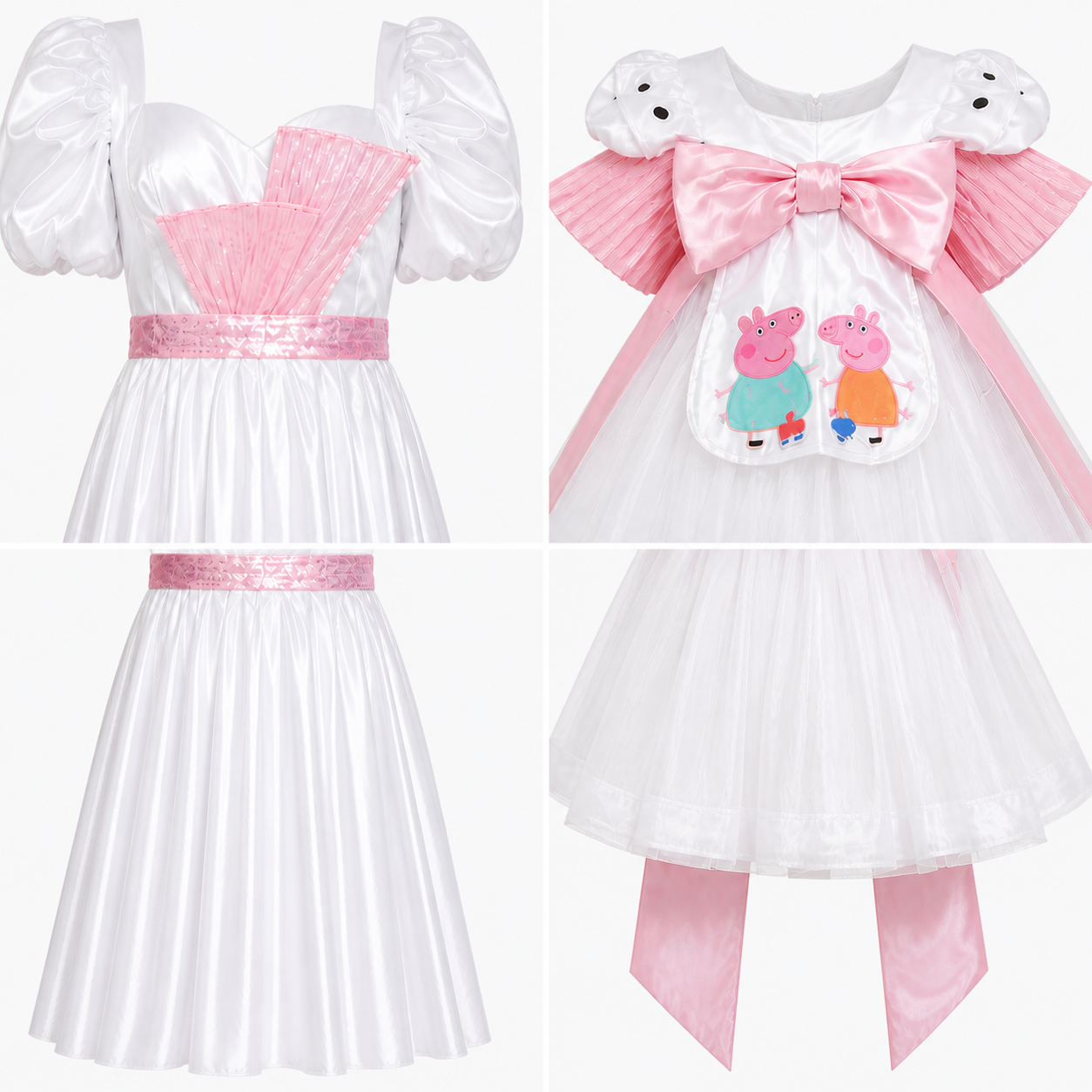 Peppa Pig White Gown Twinning Set - view 4
