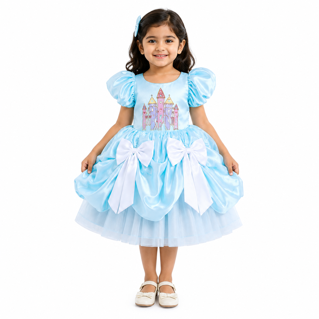 Sky Blue Disney Castle Ball Gown