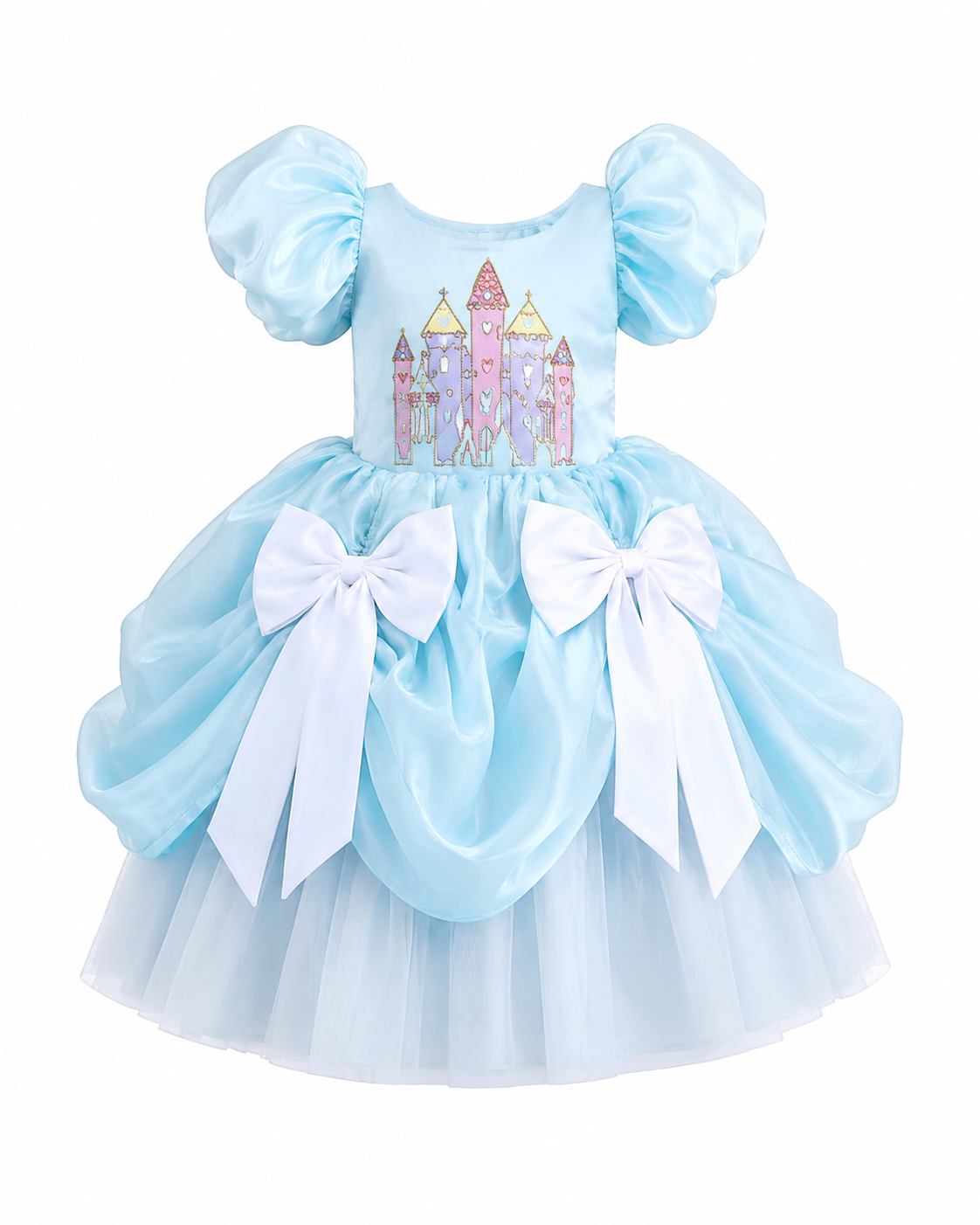 Sky Blue Disney Castle Ball Gown - view 2