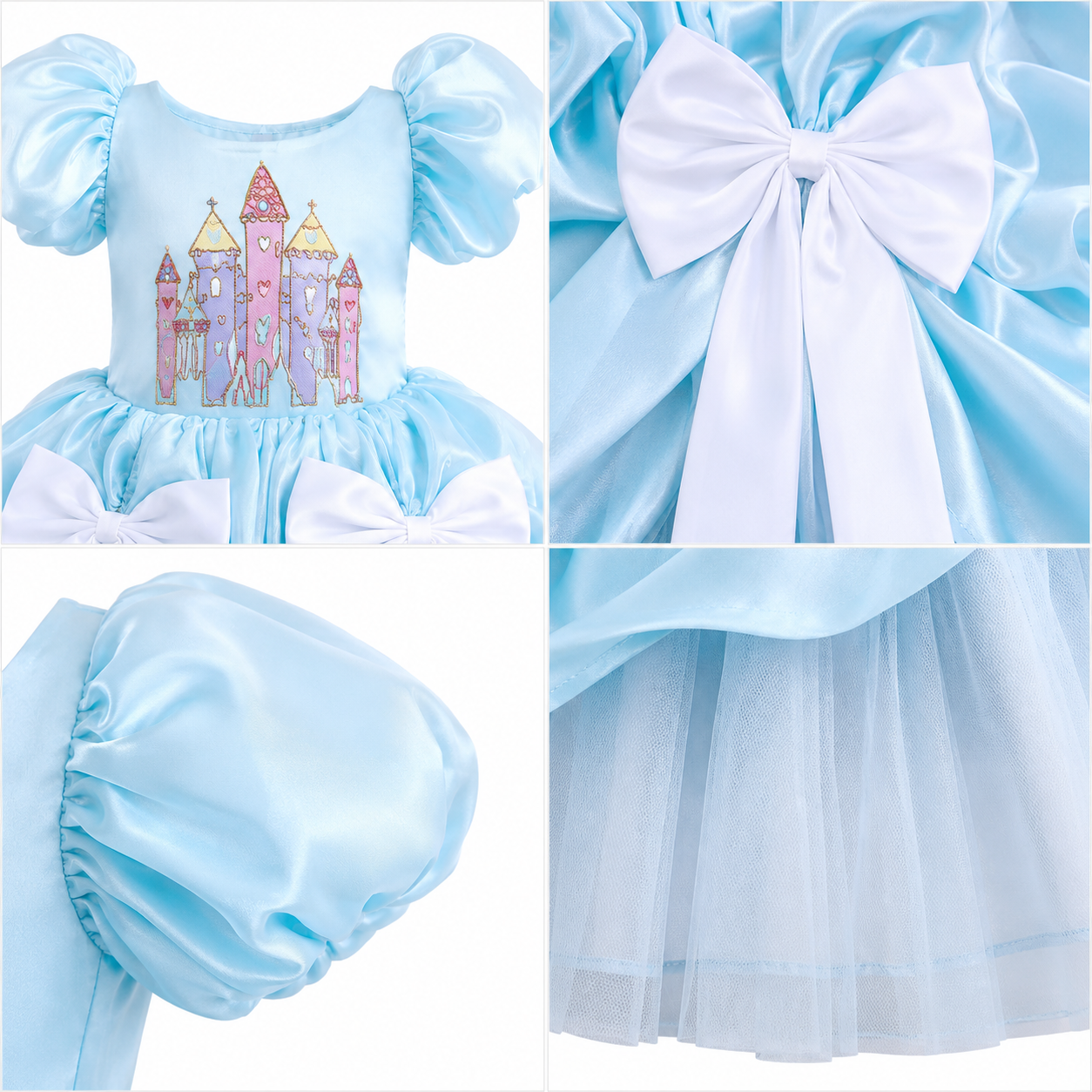 Sky Blue Disney Castle Ball Gown - view 3