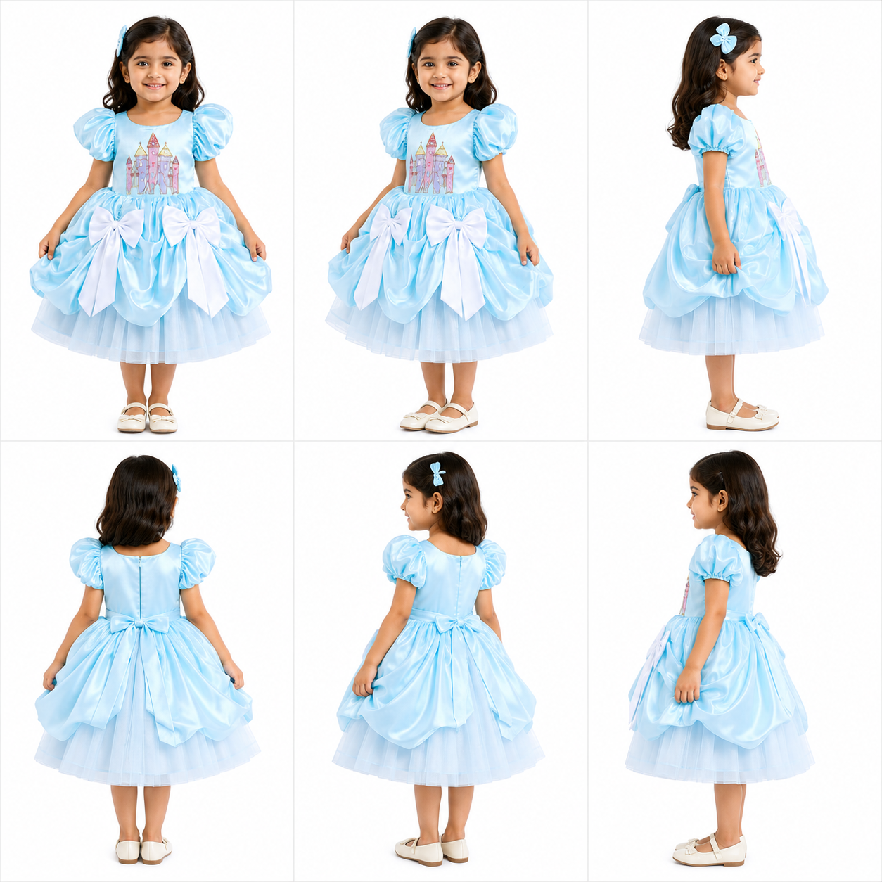 Sky Blue Disney Castle Ball Gown - view 4