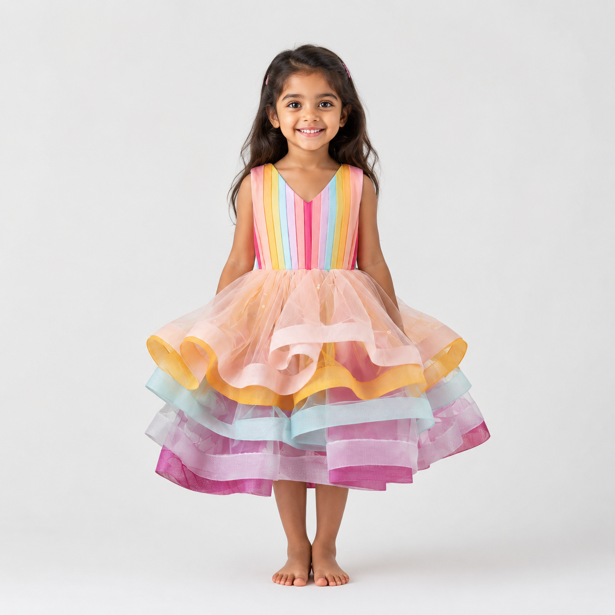 Rainbow Tulle Dress