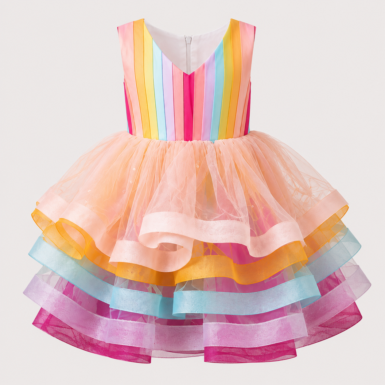 Rainbow Tulle Dress - view 3