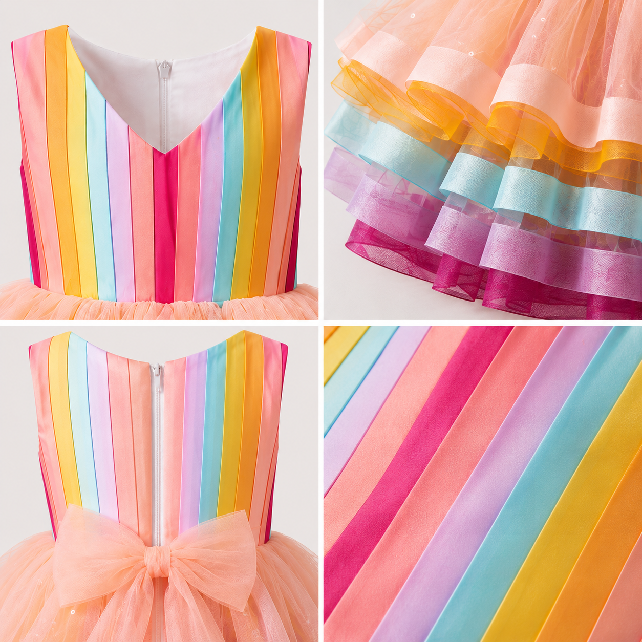 Rainbow Tulle Dress - view 4