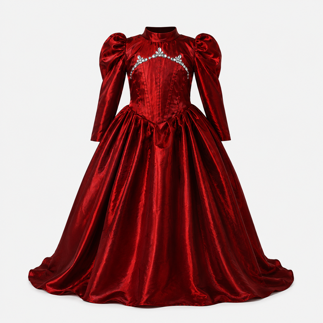 Royal Maroon Princess Gown - view 3