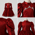 Royal Maroon Princess Gown - view 4