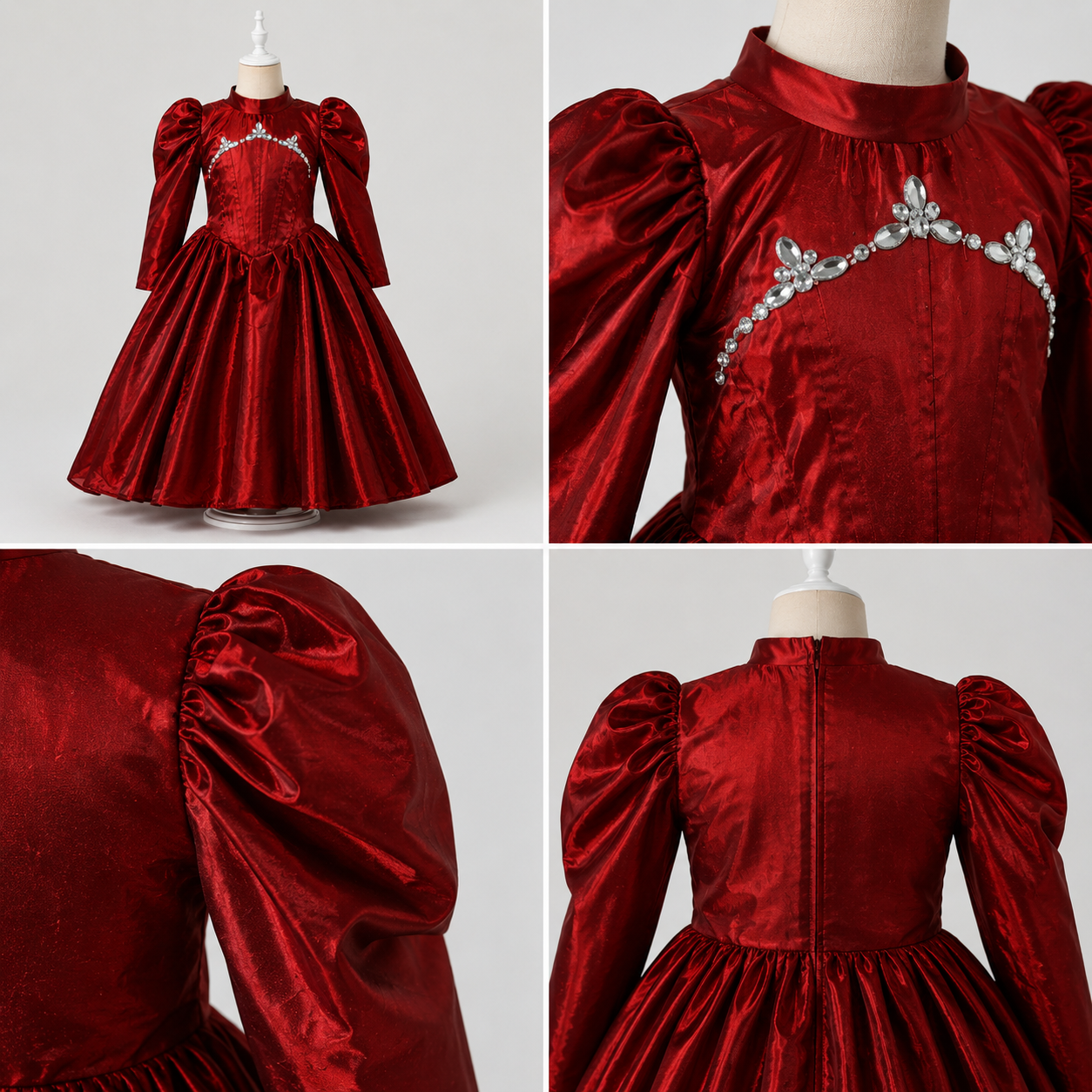 Royal Maroon Princess Gown - view 4