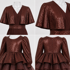 Chocolate Dream Sequin Twinning Set - view 4