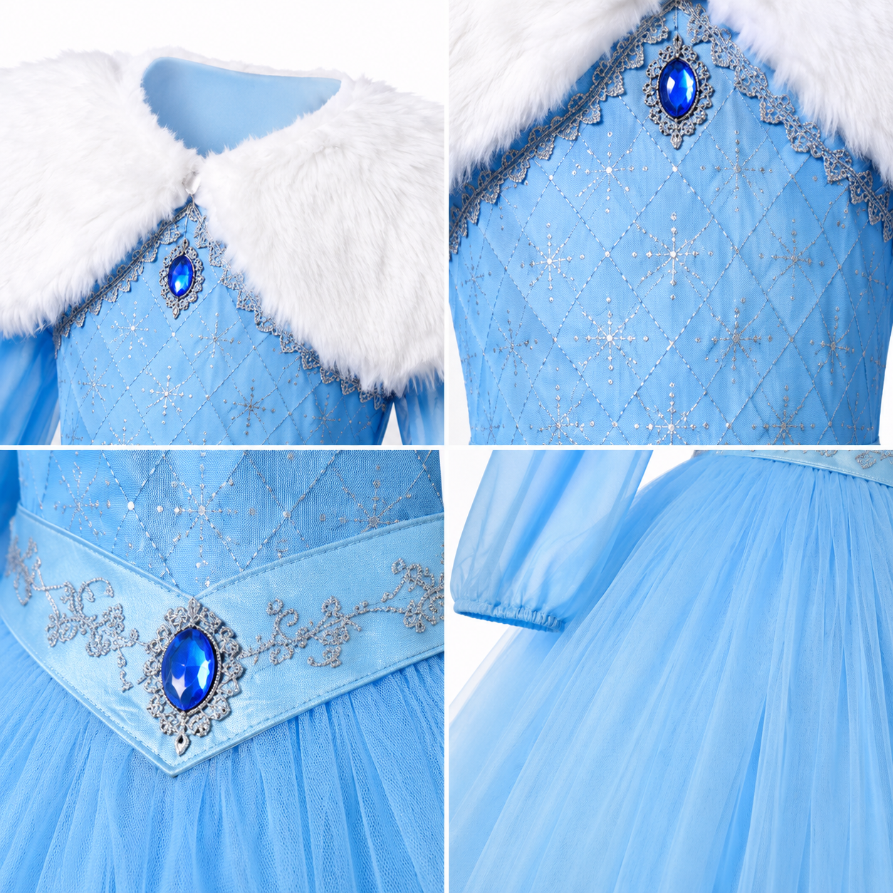 Elsa Frozen Theme Princess Gown - view 3