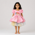 Vibrant Bluey Theme Tutu Dress