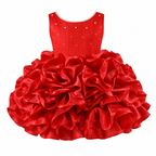 Ruby Red Ruffle Balloon Dress - view 2