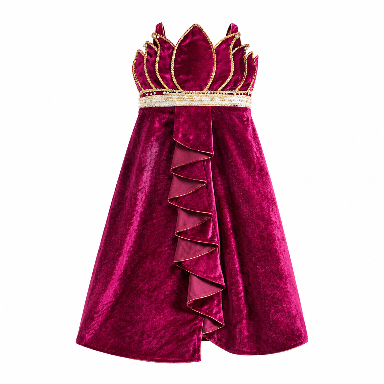 Ethnic Lotus Top With Drape Skirt - view 2