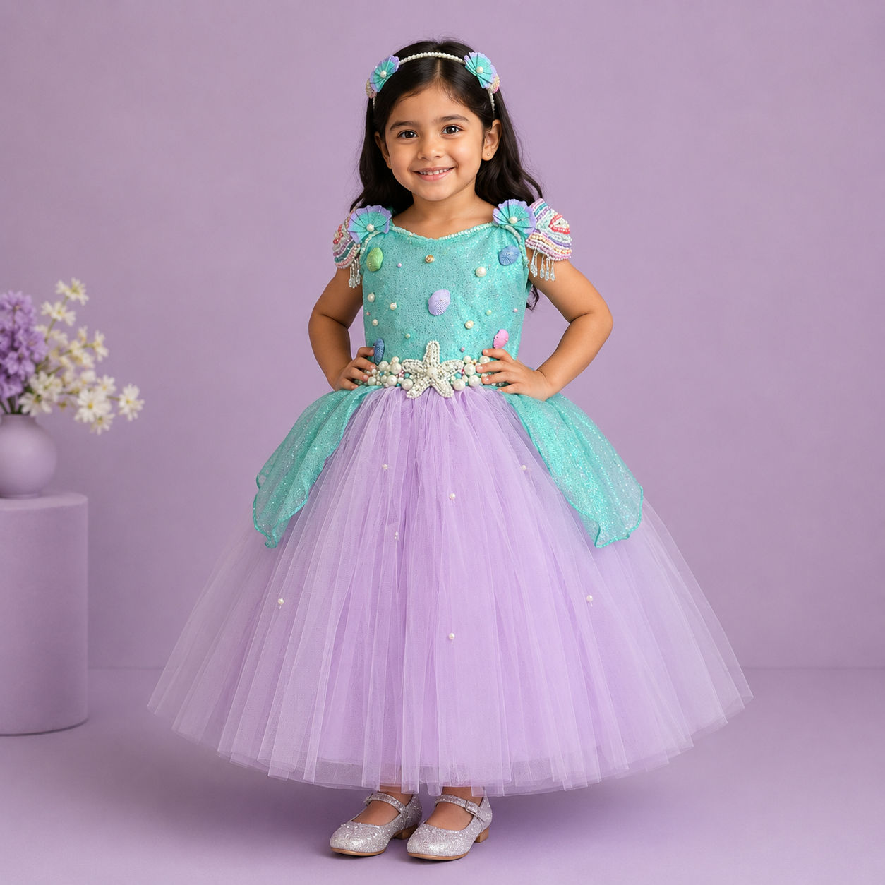 Mermaid Theme Shells Dress
