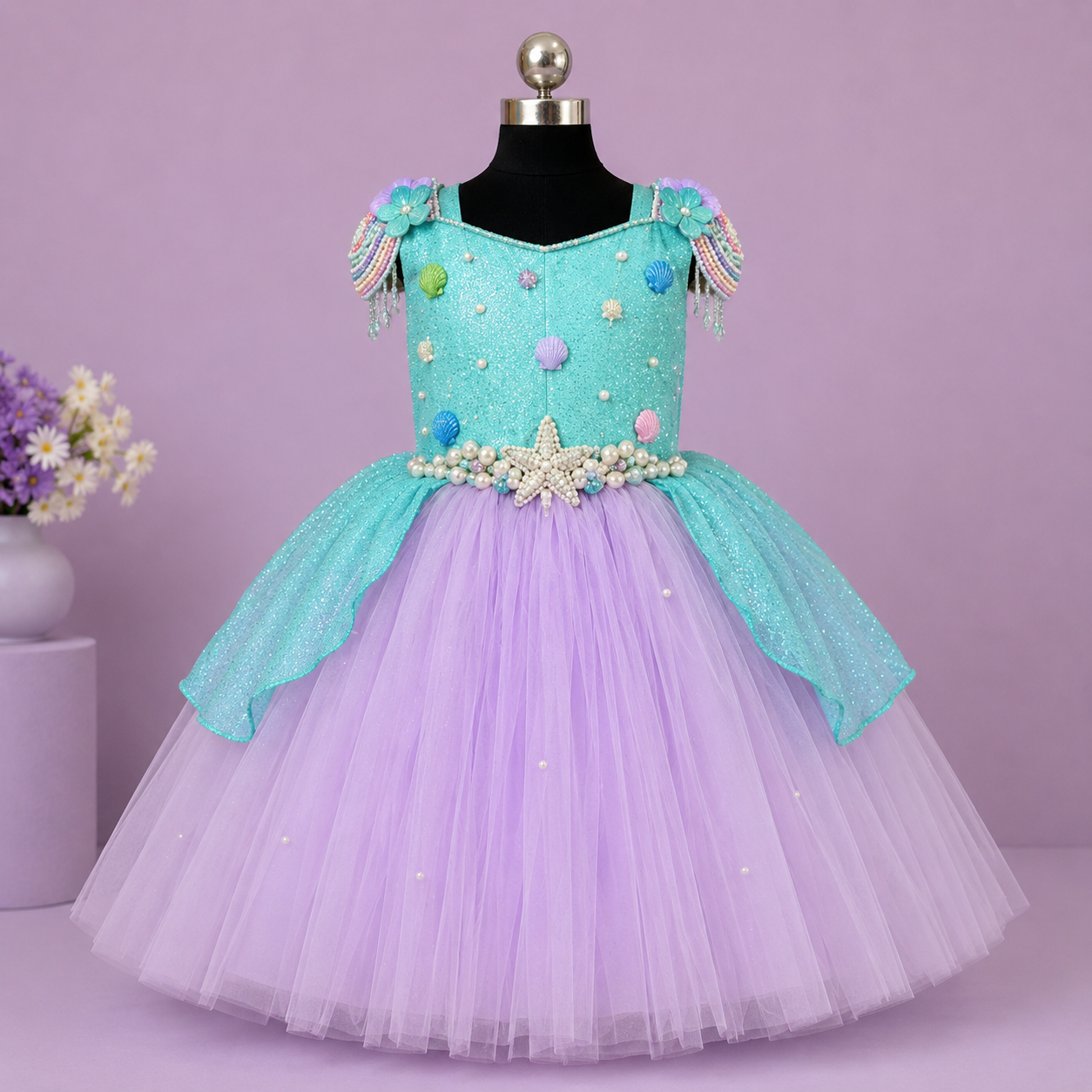 Mermaid Theme Shells Dress - view 3
