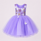 Lavender Butterfly Princess Dress - view 3