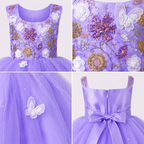 Lavender Butterfly Princess Dress - view 4
