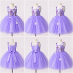 Lavender Butterfly Princess Dress - view 5