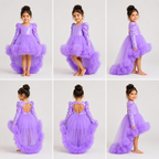 Lavender Sparkle High-Low Princess Dress - view 6