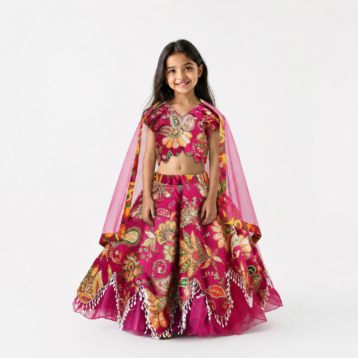 Royal Pink Ethnic Lehenga