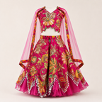 Royal Pink Ethnic Lehenga - view 2
