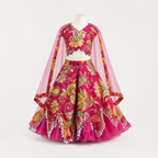 Royal Pink Ethnic Lehenga - view 3