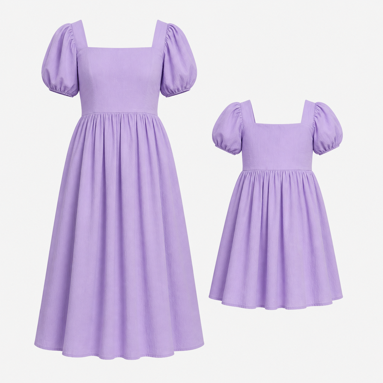Lavender Puff Sleeve Twinning Set - view 2