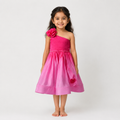 Pink One-Shoulder Party Dress