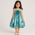 Teal Rose Bloom Dress