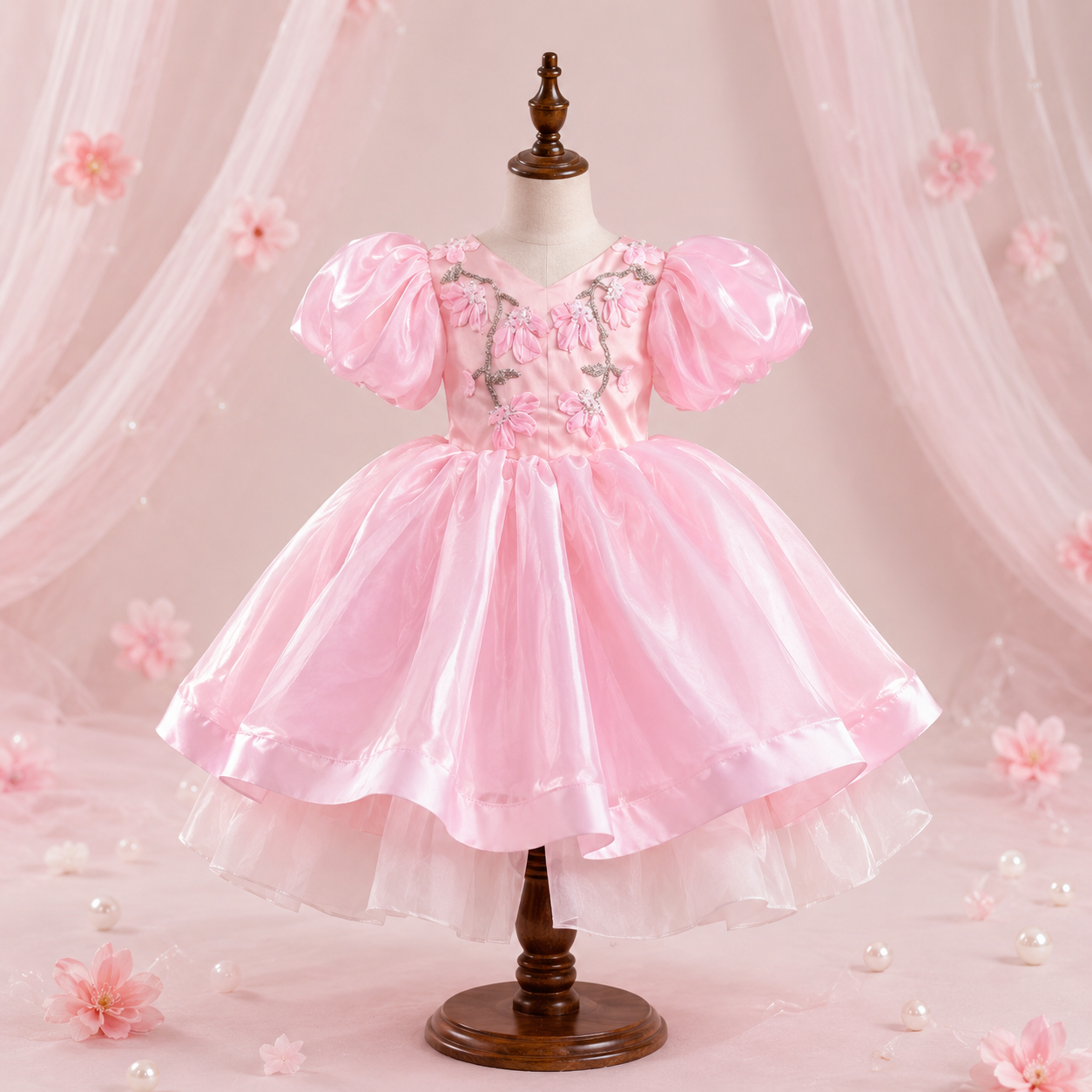 Blush Blossom Princess Dress