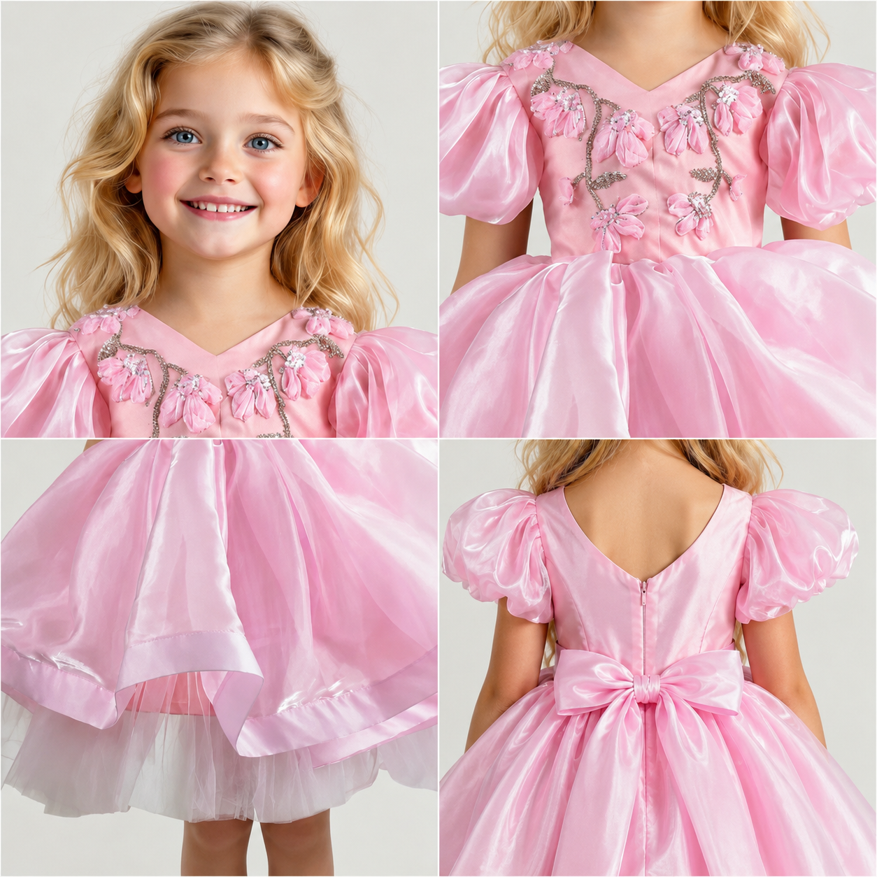 Blush Blossom Princess Dress - view 3