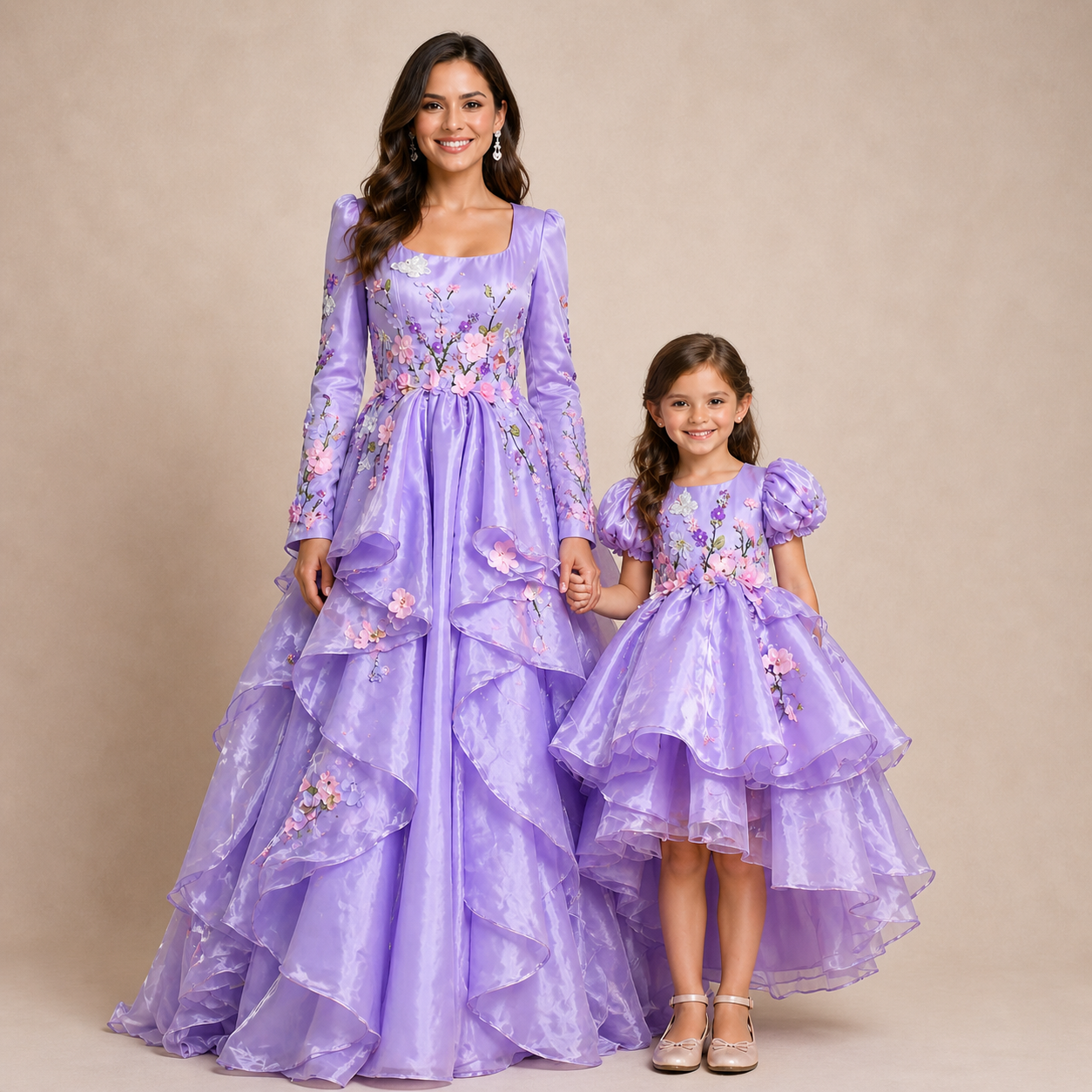 Lavender Garden Couture Twinning Set