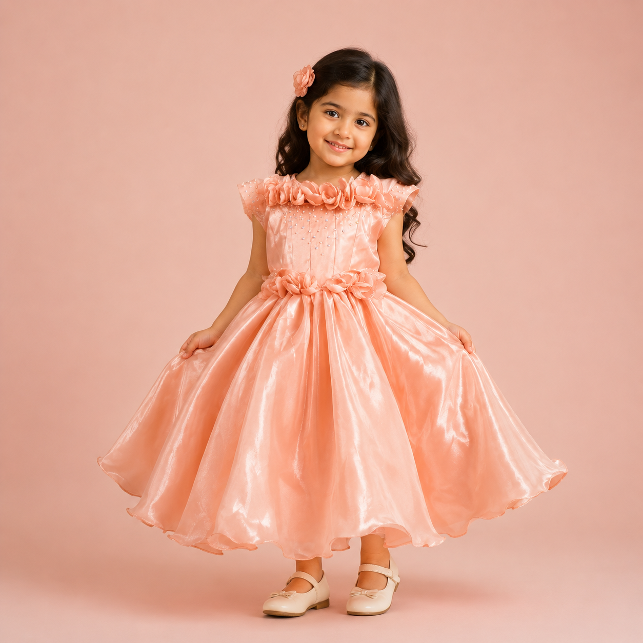 Peach Princess Ball Gown