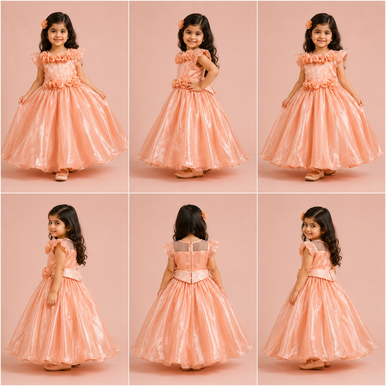Peach Princess Ball Gown - view 2