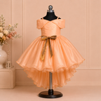 Opulent Earthy Silk Dress - view 3