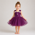 Plum Pearl Princess Dress