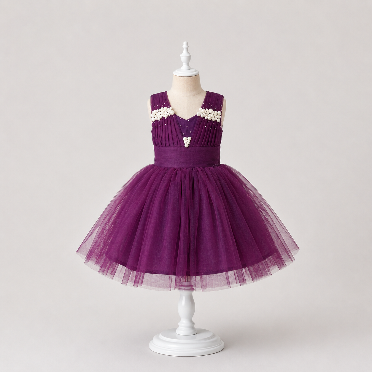 Plum Pearl Princess Dress - view 3