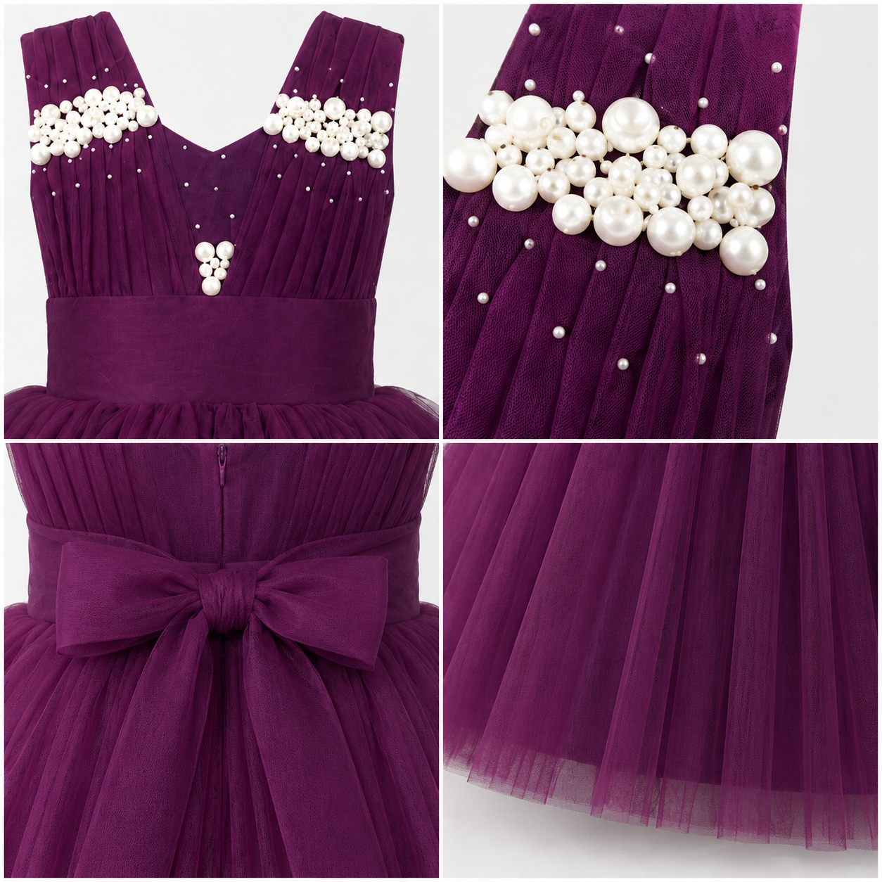 Plum Pearl Princess Dress - view 4