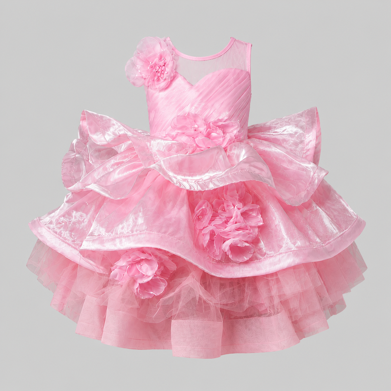Pink Floral Dress - view 2