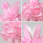 Pink Floral Dress - view 4