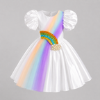 White Pearl Rainbow Dress - view 2