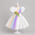 White Pearl Rainbow Dress - view 3