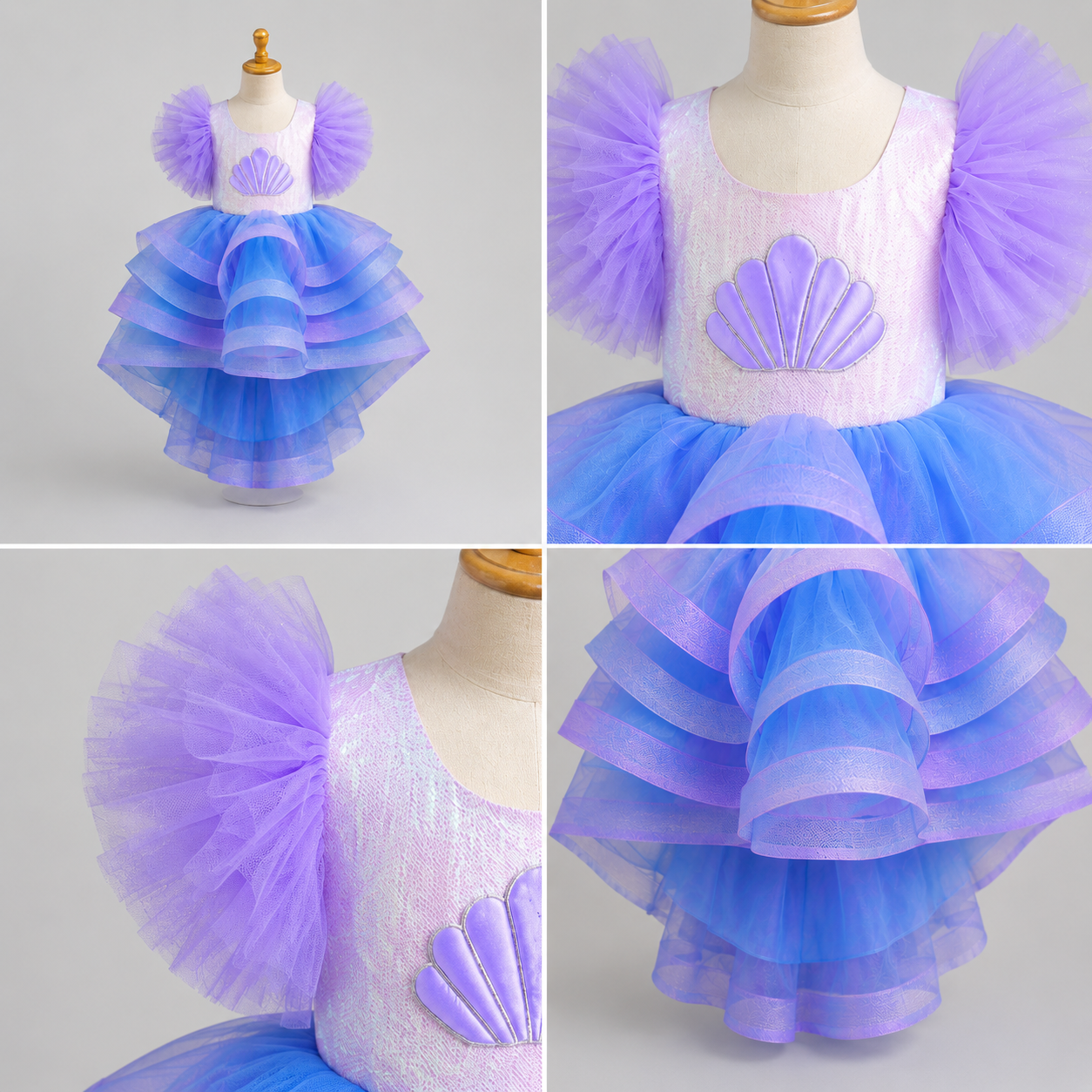 Seashell Pearl Mermaid Theme Dress - view 4