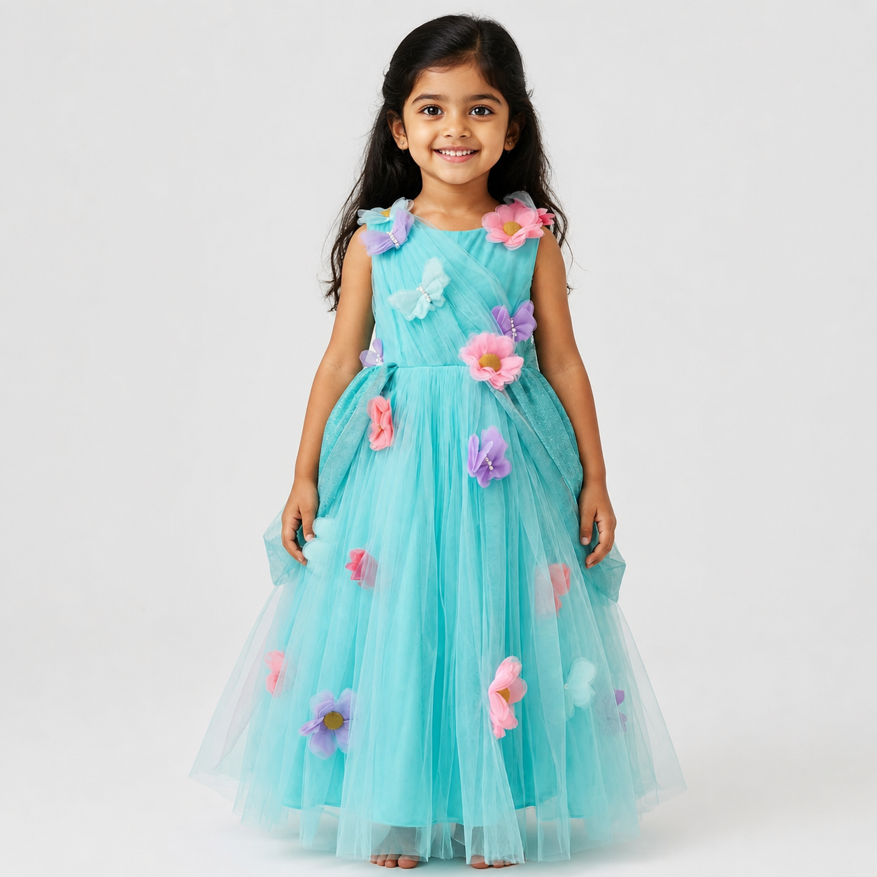 Mint green Garden fairy theme dress
