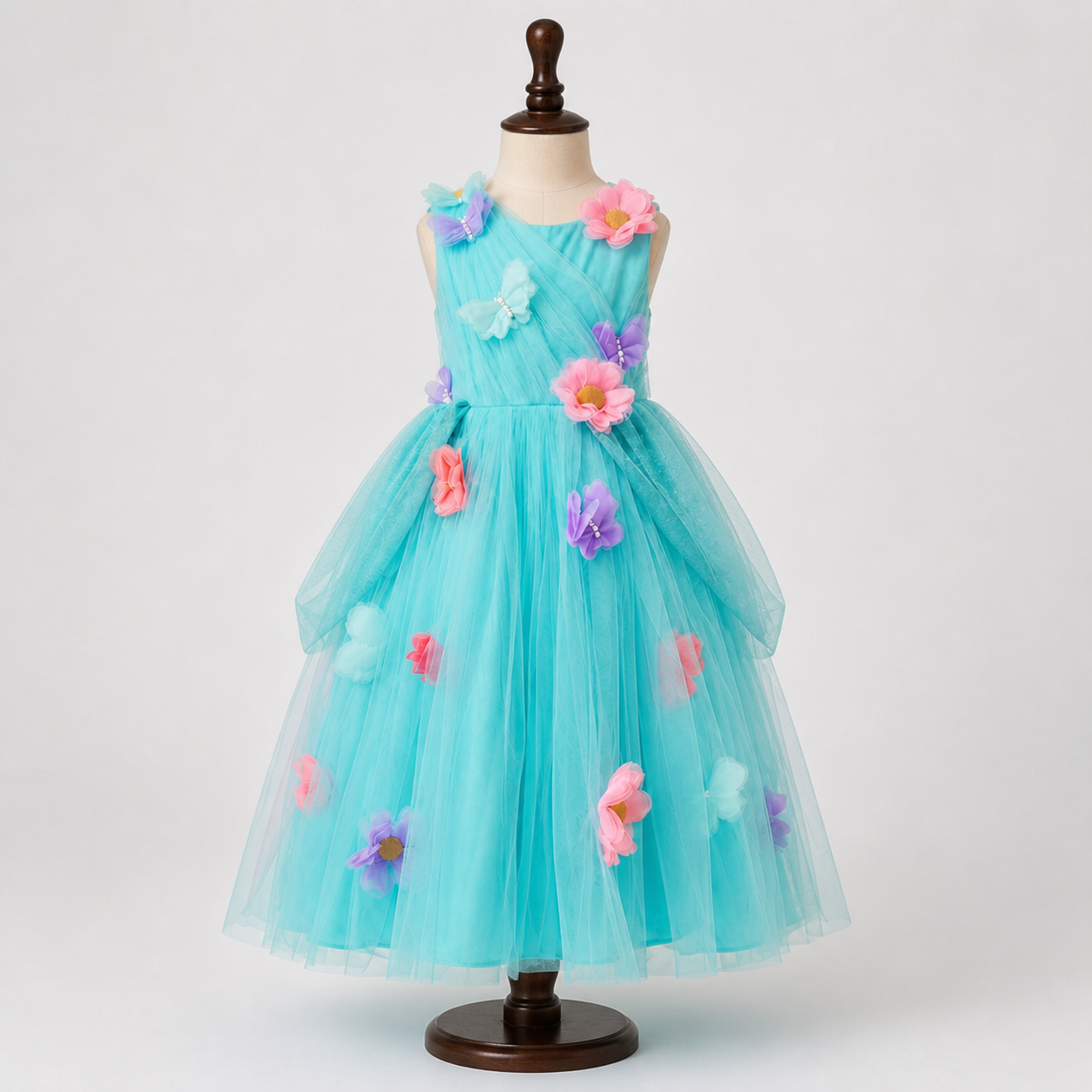 Mint green Garden fairy theme dress - view 3