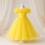Vibrant Yellow Party Gown - view 2