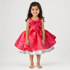 Princess Pink Bow Party Dress
