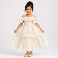 Ivory Elegant Wavy Shine Dress